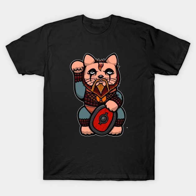 floki Lucky cat T-Shirt by yayzus